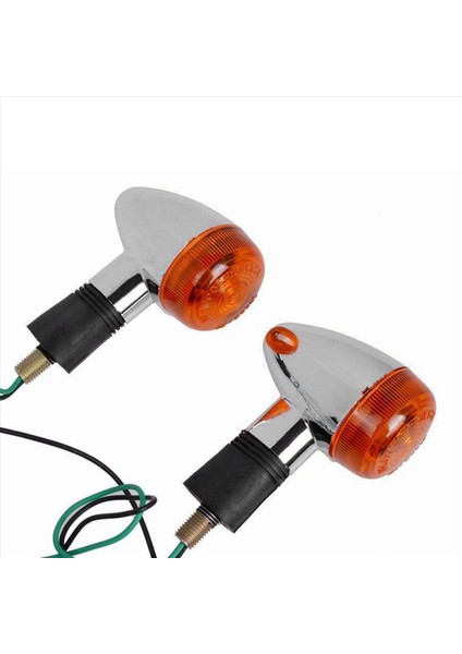 Motosiklet Turn Sinyalleri Honda Kawasaki Suzuki Yamaha Bobber Chopper (8 Adet) Için Krom Mermi Ön Arka Işıklar (Yurt Dışından) indirimleri