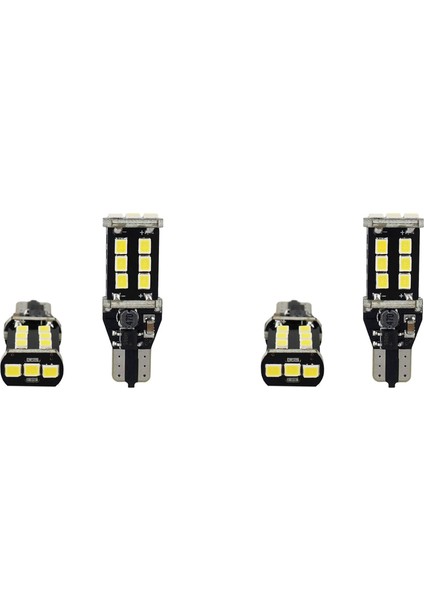 4x Süper Parlak Beyaz Canbus LED Ampulü Araba Yedekleme Işık 912 921 T15 W16W (Yurt Dışından)