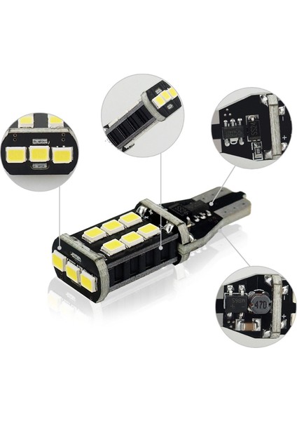 4x Süper Parlak Beyaz Canbus LED Ampulü Araba Yedekleme Işık 912 921 T15 W16W (Yurt Dışından) indirimleri