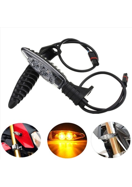 Bmw R1200 F800 F650GS F700GS Için 2x Motosiklet LED Ön ve Arka Turn Sinyal Göstergesi (Yurt Dışından) fırsatları
