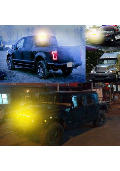 12PCS 4 LED Amber Recovery Flaş Işıkları 12V 24V Turuncu Izgara Arızası Yanıp Sönüyor (Yurt Dışından) modelleri