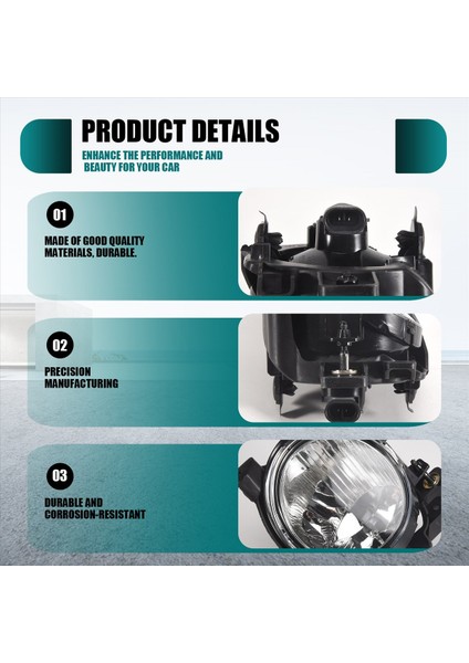 1paır Araç Ön Tampon Sis Lambaları Montajı Sürüş Lambası Sis Lambası Hyundai Santa Fe 2012 Için 2012 2012 (Yurt Dışından) modelleri