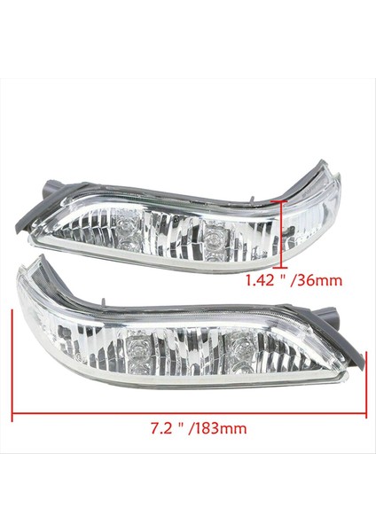 3x Sağ 34350-SJA-G02 Ters Ayna Işık Dikiz Görünümü Ayna Işık LED Sinyal Honda 08-13 Accord 07-10 Acura Rl (Yurt Dışından) modelleri