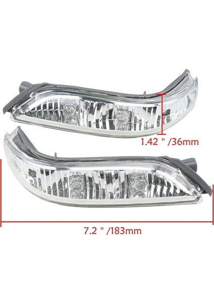 Sol 34350-SJA-G02 Ters Ayna Işık Dikiz Bakış Ayna Işık LED Sinyal Honda 08-13 Accord 07-10 Acura Rl (Yurt Dışından) modelleri