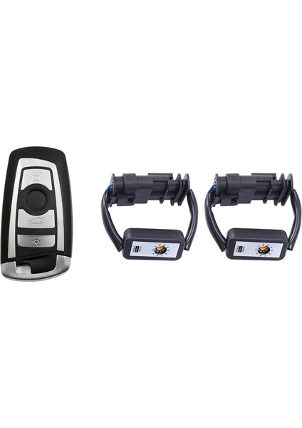 3 Pcs Araç Aksesuarları 1 Pcs Araba Akıllı Uzaktan Tuş Fob Kılıf Bıçağı ve 2 Pcs Dinamik Turn Sinyal LED Leavısh Module (Yurt Dışından)