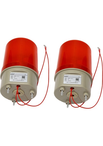 2x Endüstriyel Yanıp Ses Alarm Işığı BEM-1111J 220V Kırmızı LED Uyarı Işıkları Acousto-Optik Alarm Sistemi (Yurt Dışından)