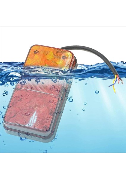 4pcs 12V 10LED Su Geçirmez Kamyon Römorku Kamyon Kuyruğu Işık Arabası Dönüş Sinyali Fren Arka Durdurma Lambası Tekne Rv Kamp Göstergesi (Yurt Dışından) fırsatları