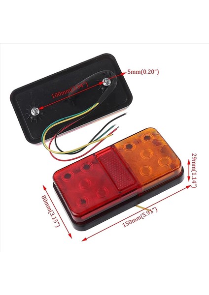 4pcs 12V 10LED Su Geçirmez Kamyon Römorku Kamyon Kuyruğu Işık Arabası Dönüş Sinyali Fren Arka Durdurma Lambası Tekne Rv Kamp Göstergesi (Yurt Dışından) indirimleri