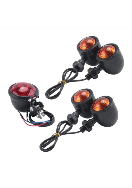 5pcs/set Motosiklet Dönüş Sinyalleri Arka Kuyruk Lambaları Fren Durma Lambası Için Cafe Racer Bobber Helikopter (Yurt Dışından) modelleri