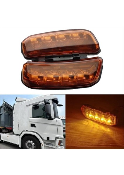 Scania Için Kamyon Yan Işaretli Işıklar R650 G500 S730 S700 S500 P500 Sinyal Lambası 2334727 2334728 (Yurt Dışından) indirimleri