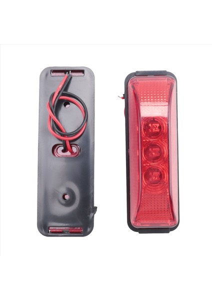 4pcs 24V 3 9inch 3 LED Kamyon Römorku Kırmızı/kehribar Işık Ön LED Işaretleyici Işıklar Boşluk Gösterge Lambası (Yurt Dışından)
