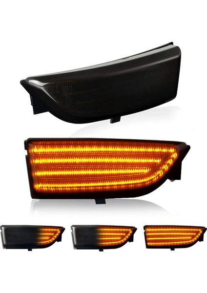 4x Araç Dinamik LED Dönüş Sinyali Dikizle Ayna Işıkları Ford Everest 2015-2019 Ranger T6 Raptor Wildtrak Duman (Yurt Dışından) modelleri