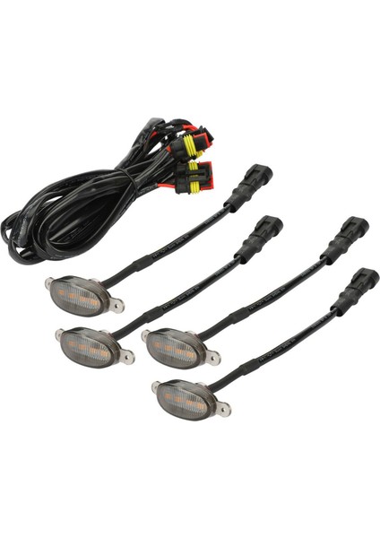 12X Raptor Tarzı Füme Lens Amber LED Ön Izgara Ford F-150 F150 2009-2018 Için (Yurt Dışından) modelleri