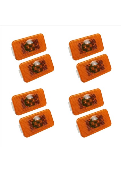 8pcs 24V Araba Kamyonu LED Yan Işaretçi Işık 4le Volvo Kamyonlar Için Amber Gösterge Uyarı Lambaları Fm/fh (Yurt Dışından)