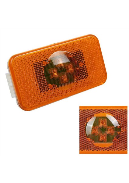 8pcs 24V Araba Kamyonu LED Yan Işaretçi Işık 4le Volvo Kamyonlar Için Amber Gösterge Uyarı Lambaları Fm/fh (Yurt Dışından) modelleri