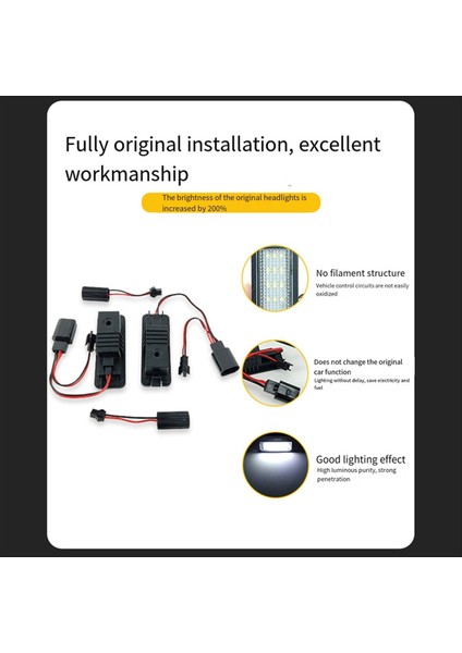 Volkswagen Için 1 Çift Plaka Işığı LED LED Lamp Lamp Plaka Işığı Skoda Polo Golf Porsche Bentley Altea Otomobil Parçaları (Yurt Dışından) indirimleri