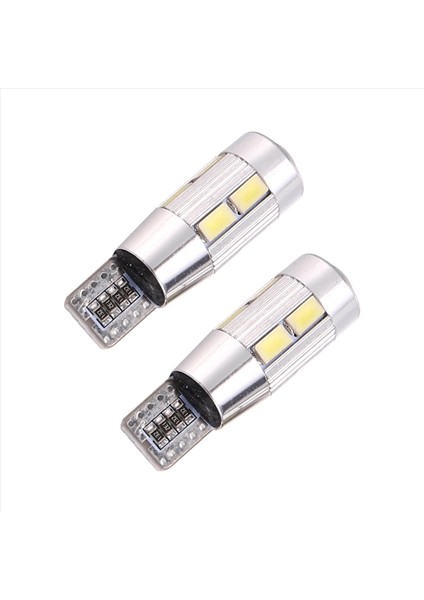 2pcs W5W T10 12V 6000K 5630 10 Smd Araba LED Ampul Kanbus Plakası Yan Dönüş Singal Işık Süper Parlak Beyaz (Yurt Dışından) fırsatları
