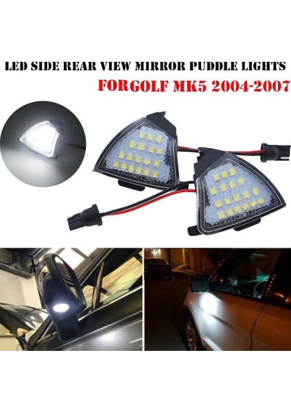 Araba 18 LED Yan Ayna Işığı Su Birikimi Altında Golf For Golf 5 Mk5 Mkv Passat B6 Jetta R32 Golf6 Varyant (Yurt Dışından) fiyatları