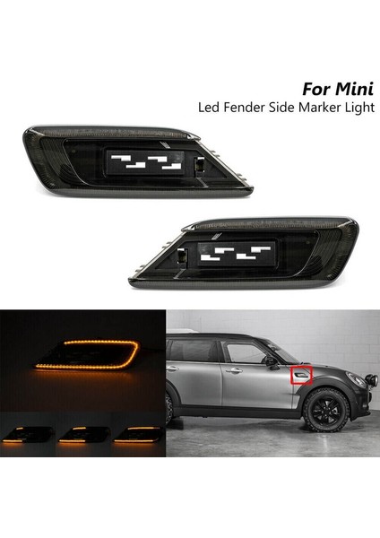 Mini Cooper F54 Clubman 16-23 63137358469 63137358470 Için Dinamik LED Yan Işaretleme Dönüş Sinyal Lambası (Yurt Dışından) modelleri
