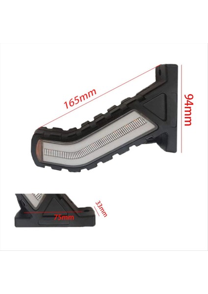 Kamyon Yan Işıklar Çalışan Su Kuyruk Işıkları Su Geçirmez Römork LED Aydınlatma Neon Saplı Yan Işaretçi Lambası 24V 2 Pcs (Yurt Dışından) fırsatları