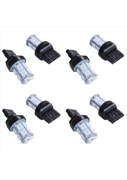 8x Kırmızı T20 7443 380 W21/5W Araba 13 Smd 5050 LED Durdurma Kuyruk Fren Işıkları Ampuller (Yurt Dışından)