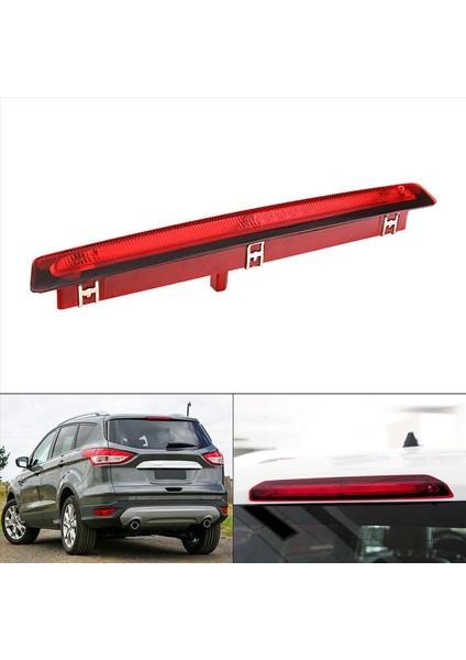 2x Araç Mounta Arka Üçüncü Fren Işığı Durdurma Sinyali Ford Escape Için Kırmızı Lamba/kuga 2013 2014 2015 2016 (Yurt Dışından) modelleri