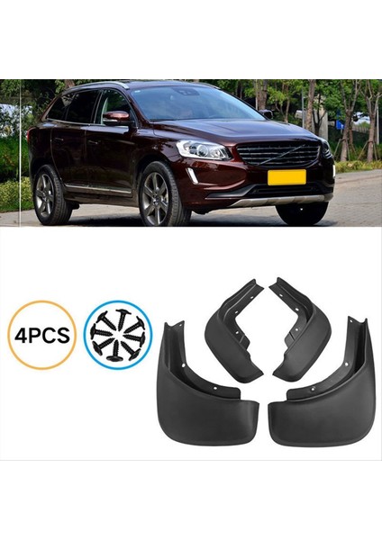 4pcs Araba Çamurlu Çamur Flaps Volvo XC60 2014-2017 Araç Aksesuarları Için Sıçrama Çamur Guard Fender (Yurt Dışından) indirimleri