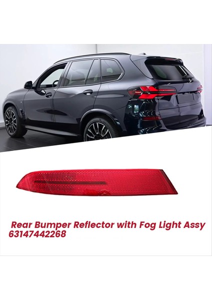 Araba Arka Tampon Reflektör Trim Işığı 63147442269 Bmw X5 G05 2018-2023 Lhd Kuyruk Işık Yardımcı Dönüş Sinyali L (Yurt Dışından) modelleri