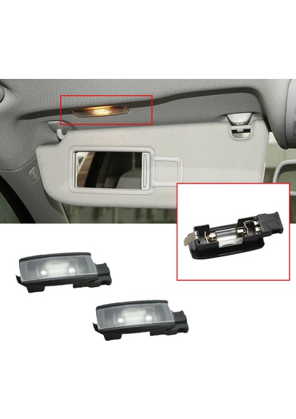 2pcs Siyah Iç Kubbe Haritası Işığı -Polo cc Eos Golf Jetta Passat Tiguan Beetle Touran 1kd 947 109A 1K0947109 (Yurt Dışından) fiyatları