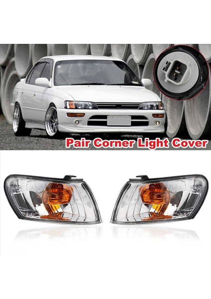 2 Çift Araba Ön Köşe Lamba Toyota Corolla AE100 AE101 E100 1993 1994 1995 1996 1997 Sinyal Lambası (Yurt Dışından) modelleri