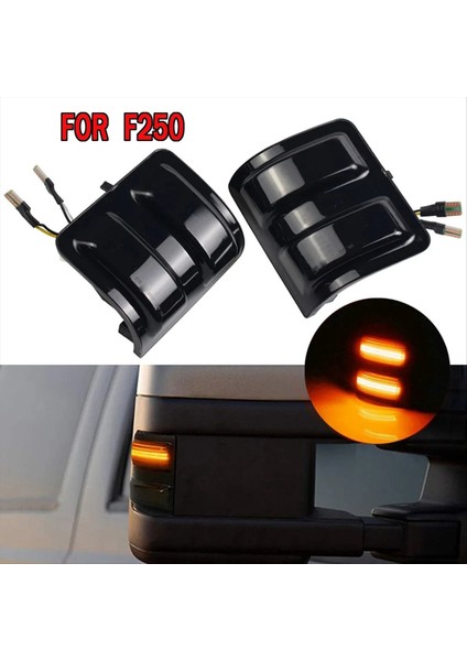 Turn Sinyal Işık LED Dikiz Yan Ayna Işığı Çift Renkli Ford F250 F350 F450 08-16 Için Gündüz Gösterge Işığı (Yurt Dışından) modelleri