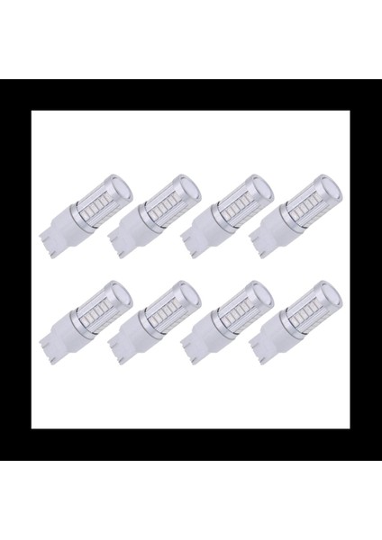 7443 T20 LED Ampuller Kırmızı 900 Lümenler Süper Parlak Dönüş Işığı Geri Ters Işık Kuyruğu Işık Ampulü Dc 12V 3 6W (8 Paket) (Yurt Dışından)