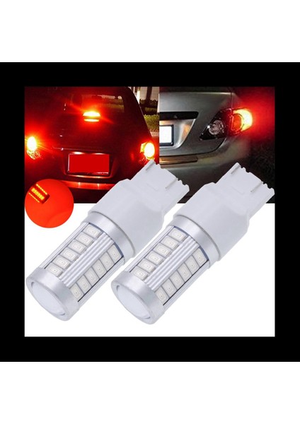 7443 T20 LED Ampuller Kırmızı 900 Lümenler Süper Parlak Dönüş Işığı Geri Ters Işık Kuyruğu Işık Ampulü Dc 12V 3 6W (8 Paket) (Yurt Dışından) fiyatları