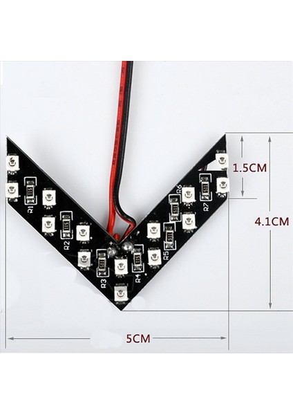 8pcs Universal 14 Smd Araba Yan Dikiz Bakış Ayna Turn Sinyal LED Işıklar Göz Kırpıcı Getirme Sarı Işık (Yurt Dışından) modelleri