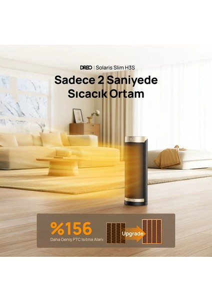 Solaris Slim H3S Akıllı Elektrikli Isıtıcı fiyatları