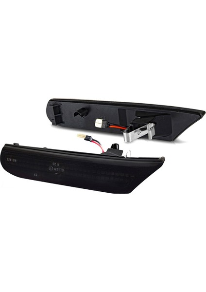 Porsche Boxster Için 2x LED Yan Işaretçi Işığı 986 996 911 Carrera Targa 1996-2004 Dönüş Sinyal Lambası Füme Siyah (Yurt Dışından)