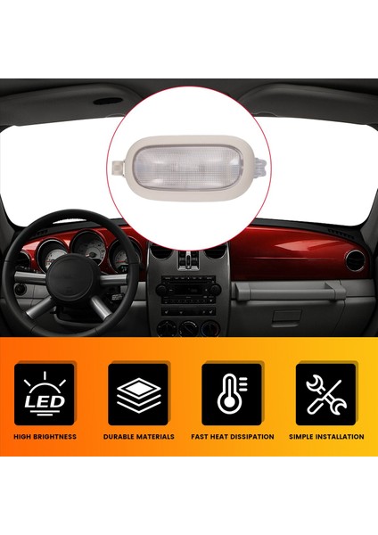 Araba Arka Kubbe Lambası Işığı 5JG55DW1AD 5JG55HDAAD 5JG58TL2AD Jeep Patriot Pusula Chrysler Sebring Okuma Harita Lambası (Yurt Dışından) fırsatları