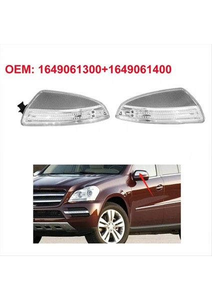 1paır Kapı Yan Ayna Turn Sinyal Işık Gösterge Lambası Mercedes Benz W164 ML350 ML550 GL450 A1649061300 A1649061400 (Yurt Dışından) indirimleri