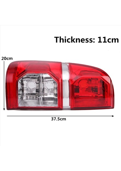 Toyota Hilux Için 2x 2005 - 2015 Araba Arka Arka Lamba Fren Lambası Kuyruk Lambası Ampul Olmadan Sol (Yurt Dışından) modelleri