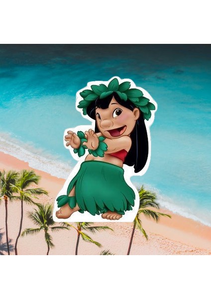 Ayaklı Pano Lilo ve Stitch Lilo Ayaklı Pano 35 cm Doğum Günü Masa Dekoru Oda Süsü modelleri