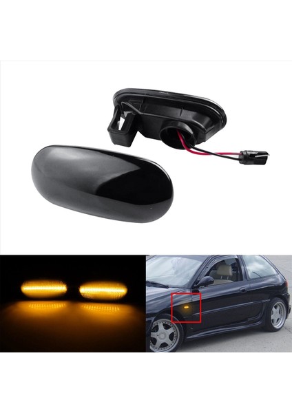 Araba LED Ön Yan Işaretli Işıklar Mitsubishi Lancer Pajero Mirage Galant 1998-2005 MR574781 Için (Yurt Dışından) modelleri
