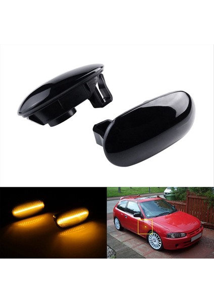 Araba LED Ön Yan Işaretli Işıklar Mitsubishi Lancer Pajero Mirage Galant 1998-2005 MR574781 Için (Yurt Dışından) fırsatları