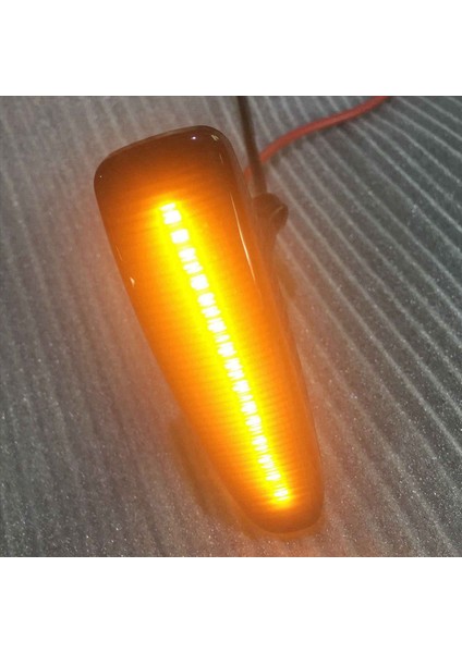 20X Füme Lens Amber Tam LED LED Dinamik Ön Yan Işaretçi Mitsubishi Lancer Evo x Mirage Outlander 2011-2020 (Yurt Dışından)