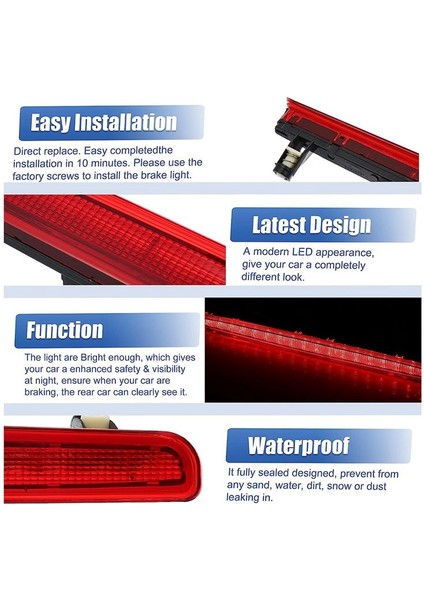 7E0945097A Pozisyonda Fren Lambası LED Sinyal Işığı Flaş Volkswagen Için Audi Koltuğu Kırmızı (Yurt Dışından) fırsatları