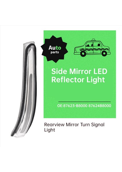 Hyundai Santa Fe 2013-2016 Yan Ayna LED Reflektör Işığı 87623-B8000 87624B8000 (Yurt Dışından) fırsatları