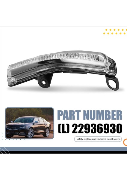 22936930 Chevy Impala Için 2014-2020 Araba Ön Kapı Dış Ayna Turn Sinyal Lambası Sol (Yurt Dışından) indirimleri