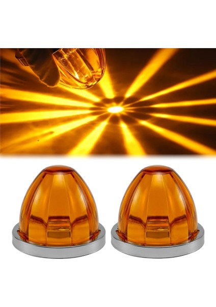 2pcs Karpuz Işıkları LED Yan Işaret Göstergesi Dönüş Sinyal Fren Lambası Yarı Kamyon Römorku Parıltılı Tekerlek Işıkları (Yurt Dışından) fırsatları