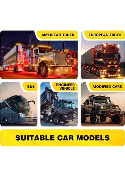 2pcs Karpuz Işıkları LED Yan Işaret Göstergesi Dönüş Sinyal Fren Lambası Yarı Kamyon Römorku Parıltılı Tekerlek Işıkları C (Yurt Dışından) indirimleri