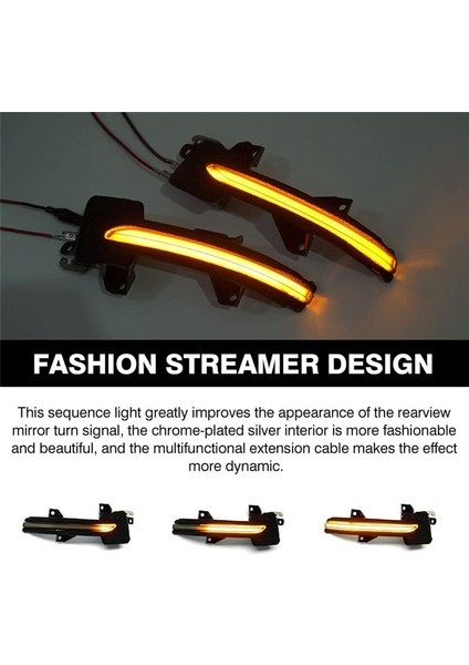 Honda Civic Için Sinyal Işıkları Döndür 11TH 2021-2023 Yan Ayna Işık LED Sıralı Dinamik Gösterge Füme Siyah 2 Adet (Yurt Dışından) modelleri