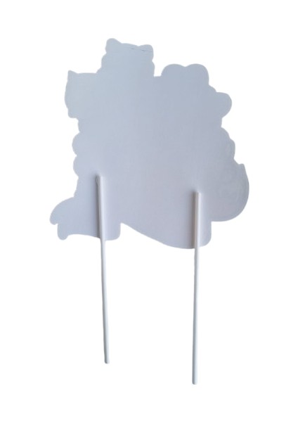 Lisanslı K-Pop Hunterix Demon Hunters Iblis Avcıları Çubuklu Büyük Pasta Süsü - Tekli Figür Temalı Doğum Günü Dekorasyonu